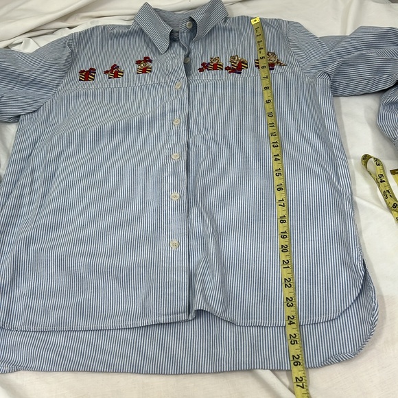 Vintage Solutions Original Embroidered Cat & Presents Button Up Shirt Size Med - Picture 9 of 11